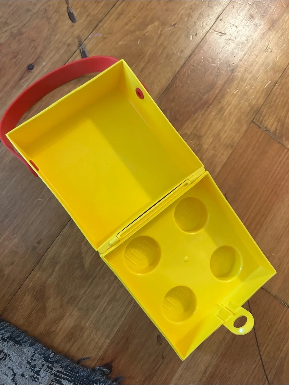 LEGO Yellow and Red Brick Storage Bucket